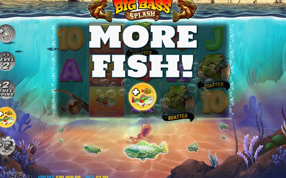 Free Spins, pengavärden på fiskesymbolerna