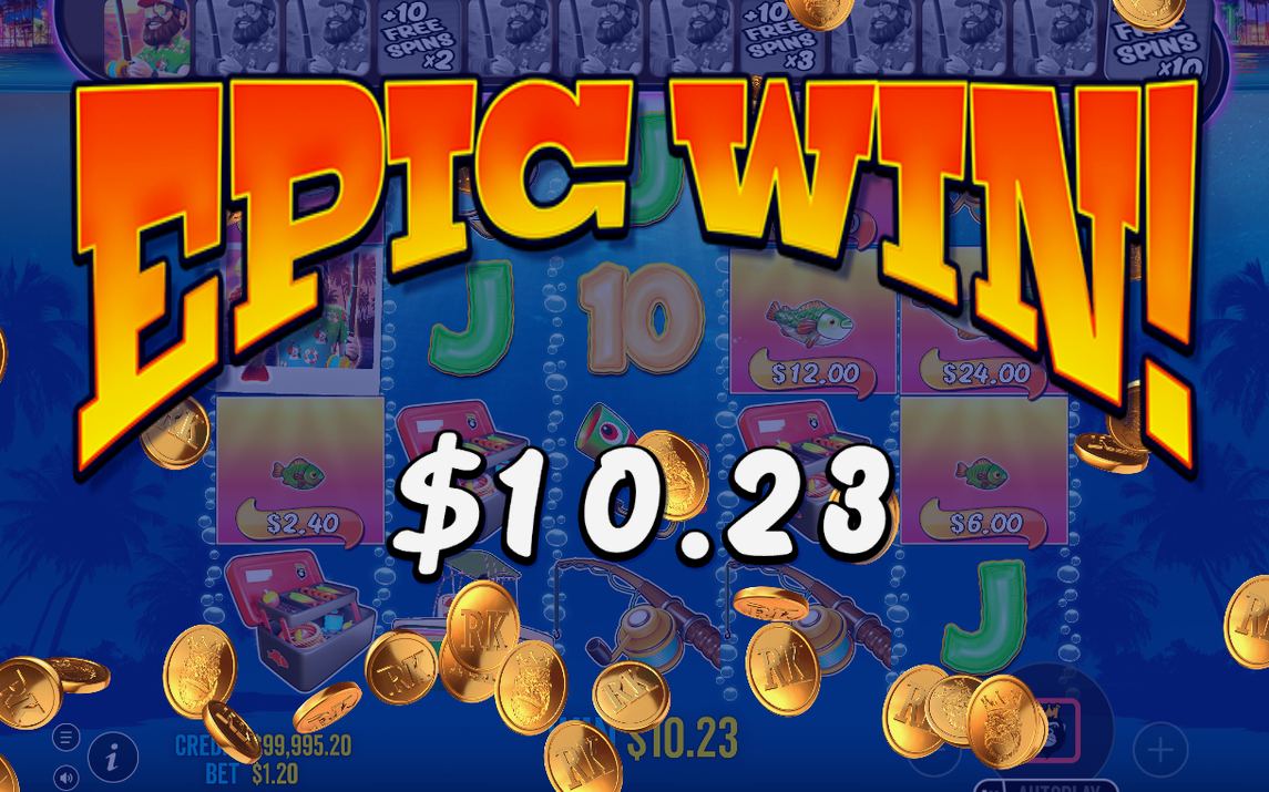 Free Spins där Wild-fiskaren samlar in MONEY-värdena